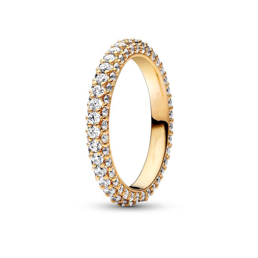 2025 Кольцо с золотым покрытием Циркон Сверкающее Принцесса Косточка Сердце Женское Изысканное Ювелирное Изделие