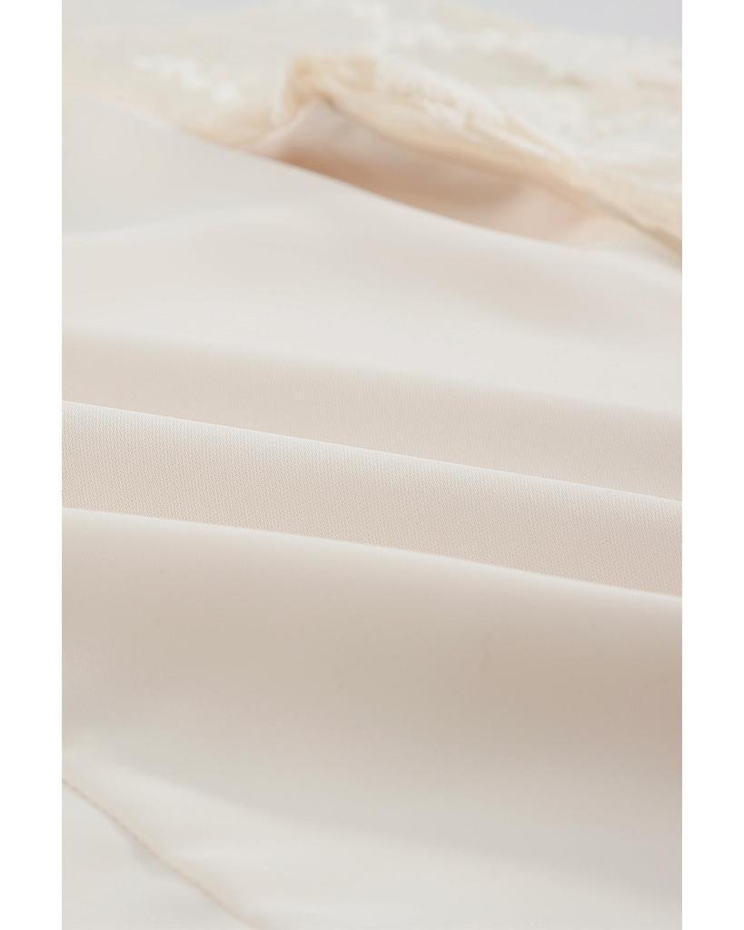 Azura Exchange Lace Sleeve Patchwork Top