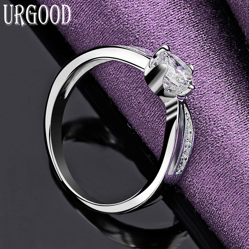 Кольцо из стерлингового серебра 925 пробы с цирконом AAA, подарочные ювелирные изделия