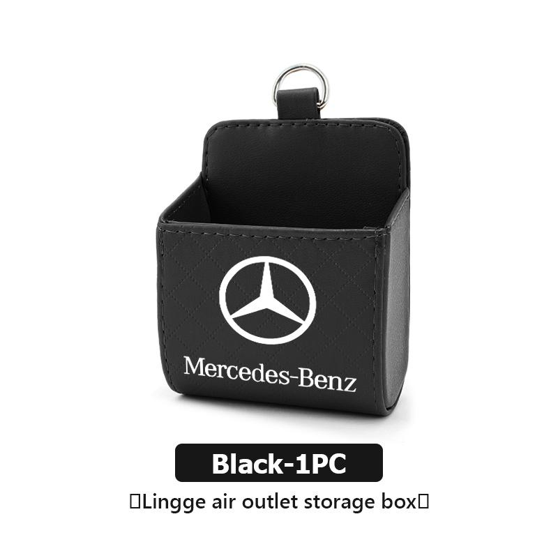 AABGX1 For Benz Car Air Outlet Hanging Organizer Mesh Bag Square Storage Box Accessories Exclusive AMG W124 W203 W204 SPRINTER V CLASS