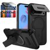 Бронированный чехол Funda для iPhone 17 Air 16E 16 15 14 13 12 11 Pro Max Mini Чехол со шторкой для защиты объектива камеры Чехол с поддержкой беспроводной зарядки