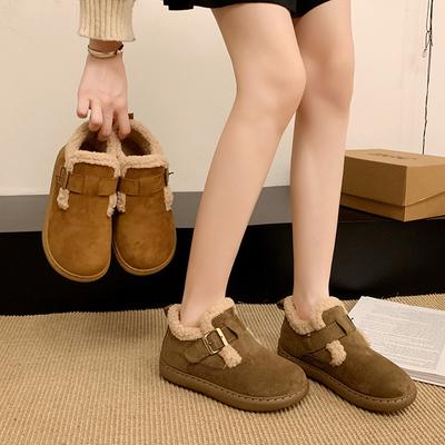 Женские зимние легкие теплые зимние ботинки на толстой подошве, нескользящие износостойкие повседневные кроссовки, хлопковые ботинки, обувь с мехом