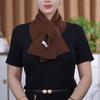 1 шт. Ленивый перекрестный шарф 25 Новый темперамент Универсальный однотонный вязаный шарф Теплый удобный Модный интернет-знаменитость Осень