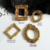 Винтажная смола DIY Рамка-витрина Золотая DIY Мини-фоторамки Рамки для демонстрации воспоминаний Фон для фотосъемки Декор