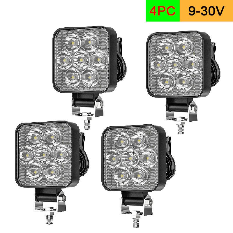 9-30V 2.5 " Work Light Mini 7LED Cross Country Marine Jeep Truck Spotlight Fog Lamp 6000K Spot Lamp Outdoor Off Road Light