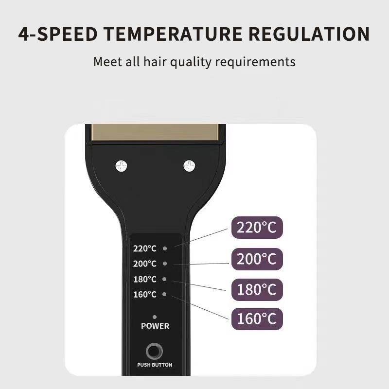 Hair Straightener Curler 2 in 1 Professional Ceramic Crimper Corrugated Adjustable Heat for Perfect Styles at Home and Salon