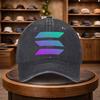 A UnisexS Gradient Triangle Baseball Cap Adjustable And Stylish for Outdoor Use Featuring an Urban Design This Lightweight And