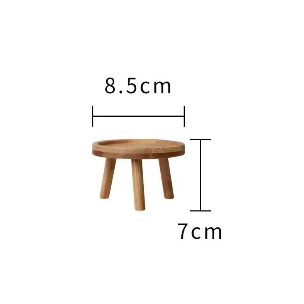 Minimalist Bamboo Plant Stand For Small Plants And Kids Room Decor