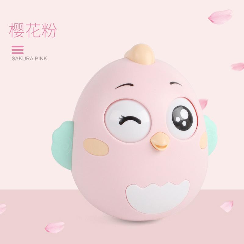 Baby Boy And Girl Tumbler, Cartoon Q Cute Chick Infant Baby Friend, Built-In Bell