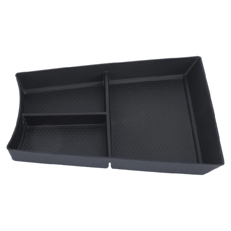 Lower Console Tray Insert for Car Storage, Sectioned Console Bin with Grip Pattern for Phone, Cards, Coins, and Small Items for Daily Use