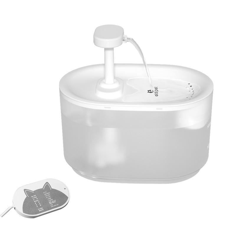 Ультратихие фонтанчики для собак Els pet 118 унций Умный фонтанчик для воды для кошек с автоматическим отключением Беспроводной водяной насос (Фонтанчик для питья, 3,5 л)