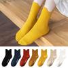 Pure Cotton Long Socks, Anti-odor White Women's Socks for Spring and Autumn, All-cotton Mid-length Socks for Autumn and Winter