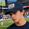 Outdoor Sports Baseball Cap with Printed Letters for Men Women, Breathable Sun Hat for Football Soccer