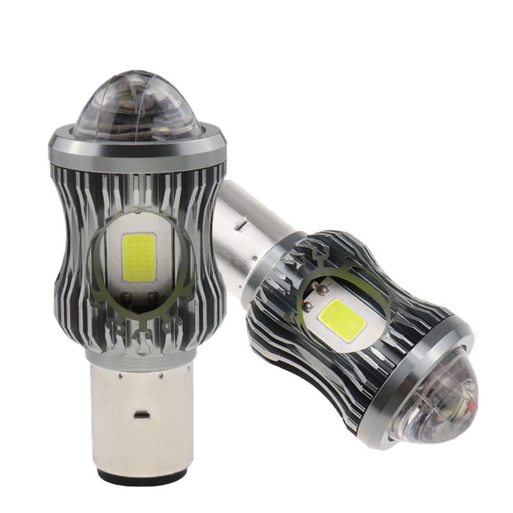 Светодиодная фара для мотоцикла, линза проектора H4/BA20D/H6, светодиодная COB-лампа для противотуманных фар, фара для квадроцикла, скутера