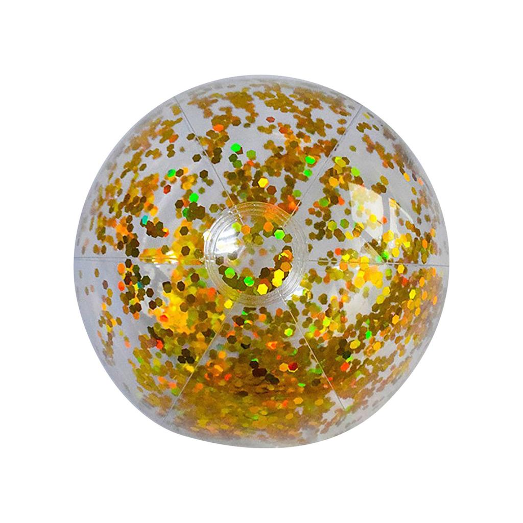 40CM PVC Inflatable Sequin Beach Ball Sports Luminous Ball