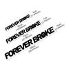 Наклейка на лобовое стекло автомобиля FOREVER BROKE Виниловая наклейка на автомобиль Водонепроницаемые Наклейки для транспортных средств Мотоциклов Автоаксессуары Декор Экстерьер