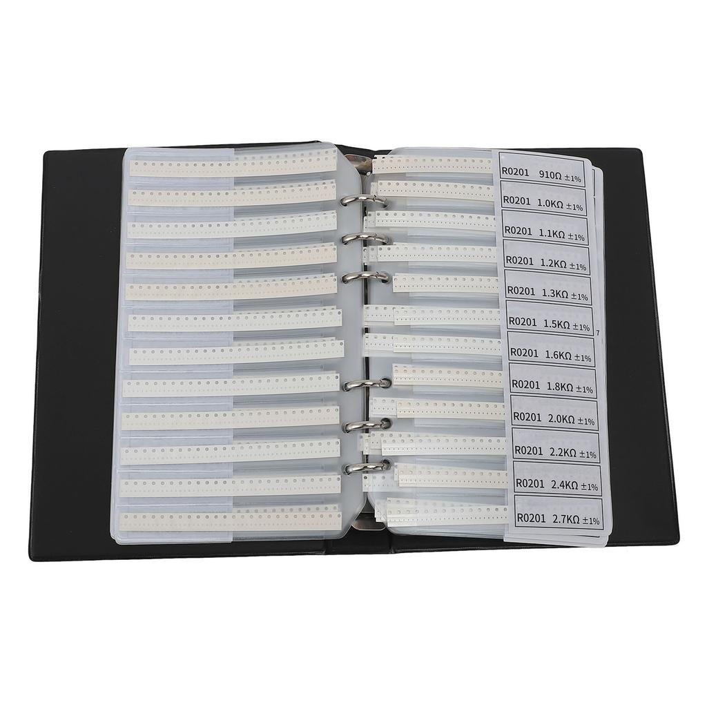 SMD Resistor Sample Book 170 Values X 50pcs Each 1% Accuracy In Storage Book Case Electronic Compone