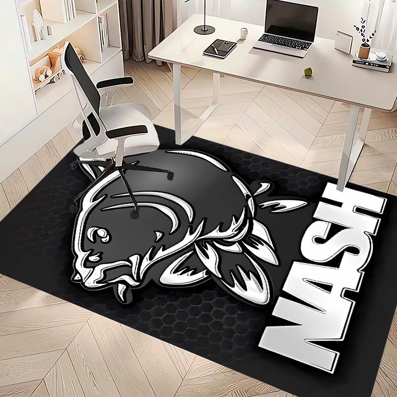 Nash Tackle Printed Absorbent Washable Carpet, Non-Slip Bathroom Mats, Kitchen Rugs, Yoga Mat,Living Room Entrance, Camping Picnic Rugs