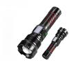 Rechargeable Long-Range LED Flashlight with Side Light and Zoom