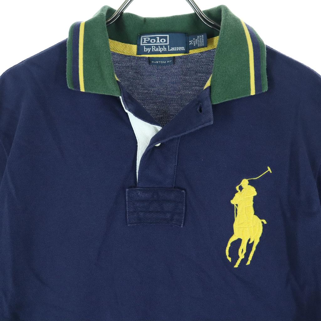 Косметика Polo by Ralph Lauren 90-х годов Старая вышивка Футболка поло с коротким рукавом Мужская Подержанная