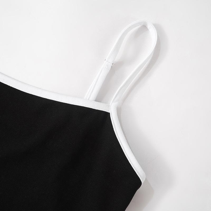 YYFS Женская мода повседневная летняя весна однотонная без рукавов с принтом на подтяжках блузки и рубашки