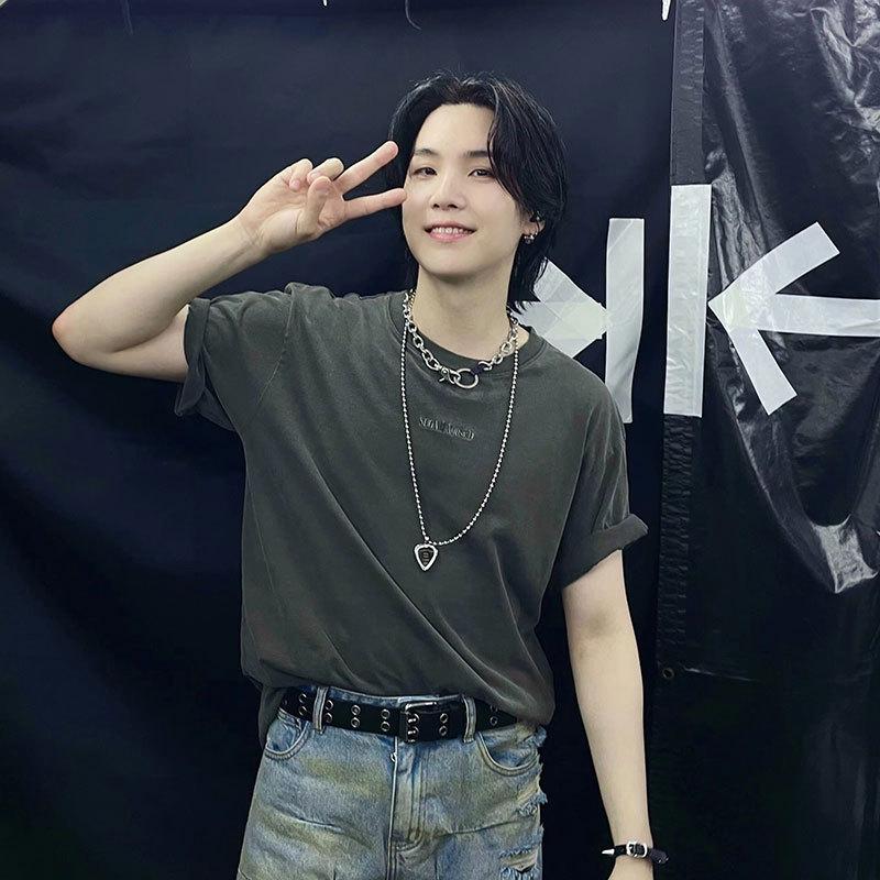 Мин Юн-ги SUGA AgustD D-DAY Концерт Свободная футболка с принтом