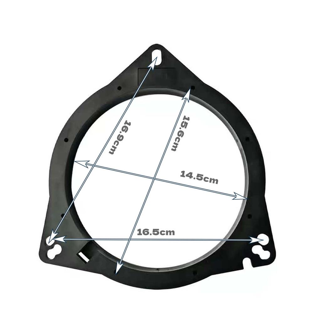 QEZA Перегородка Внутренняя перегородка 2 шт. 6,5" Динамик двери Улучшение звука Снижение шума для