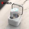 VAORLO Mini Single Bluetooth Earphone IN-Ear Invisible Hifi Music Wireless Earbuds Noise Cancel Headset With Charging Box For Smart Phone