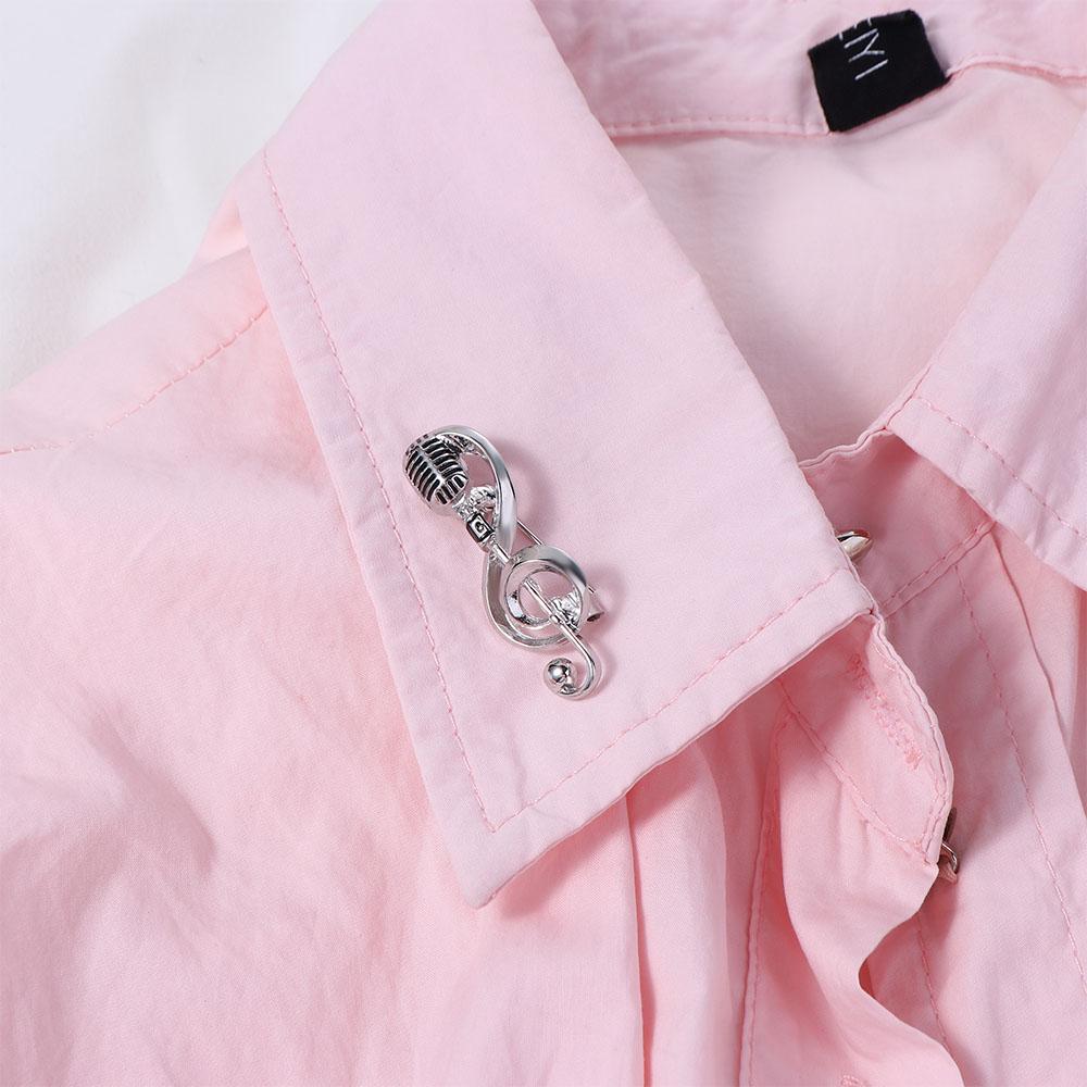 Брошь Значок Значок на лацкане Концертные броши Брошь Эмаль Брошь Микрофон Брошь Нота