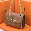 Niche Design, High-end Leather Small Bag, Women's New Trend, Retro Chain Crossbody Bag