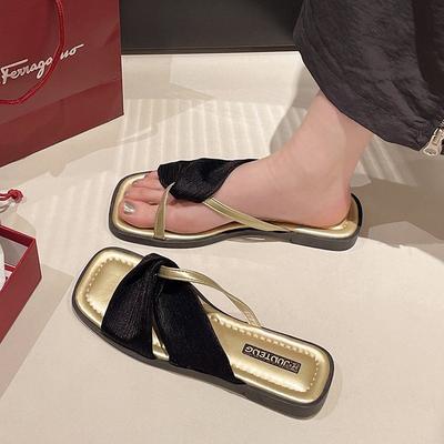 Французские сандалии на плоской подошве, летняя мода, низкий каблук, сказочный стиль, сандалии с открытым носком