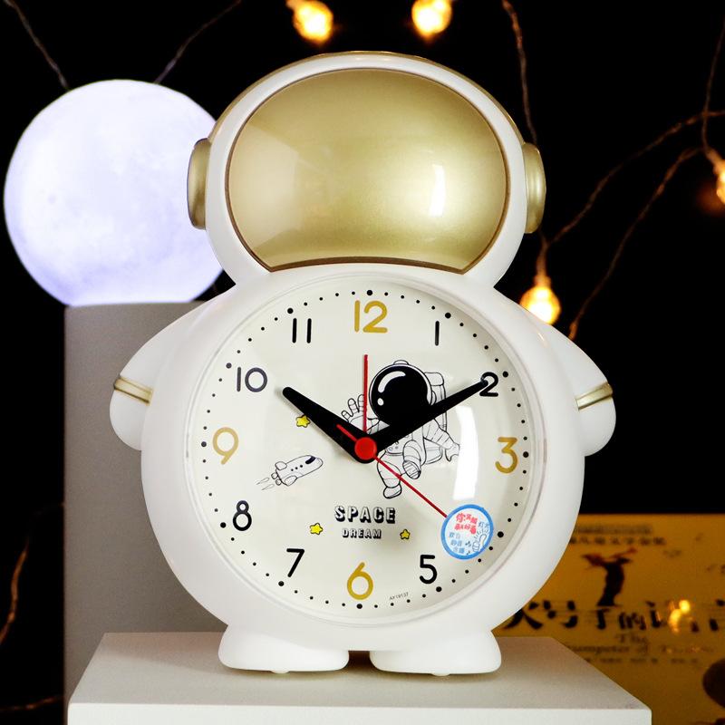 Astronaut Alarm Clock for Kids: Creative Timer Function Cartoon Clock for Children