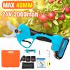 21V 40MM Professional Cordless Pruner Electric Pruner Battery Pruning Shear Garden Scissors Trees Secateurs Cutter Shear