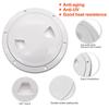 4/6/8 Inch ABS Round Hatch Deck Cover Hatch Cover For Marine Boat RV Yacht Non Slip Screw Out Deck Inspection Plate Black White