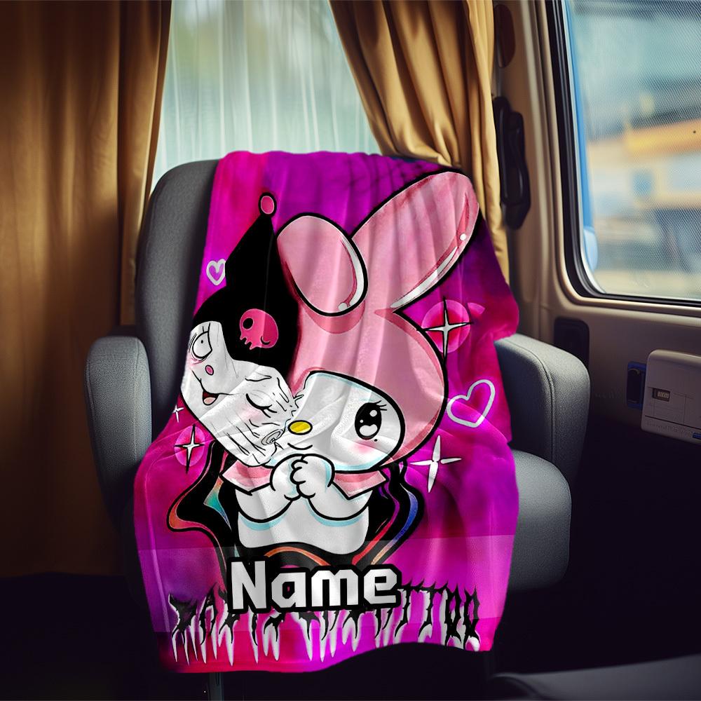 Cute Kuromi Theme Rv Blanket Soft Lightweight Multiseasonal Use For Travel Camping Picnics Sofas Rvs Beds Living Rooms Giftst26