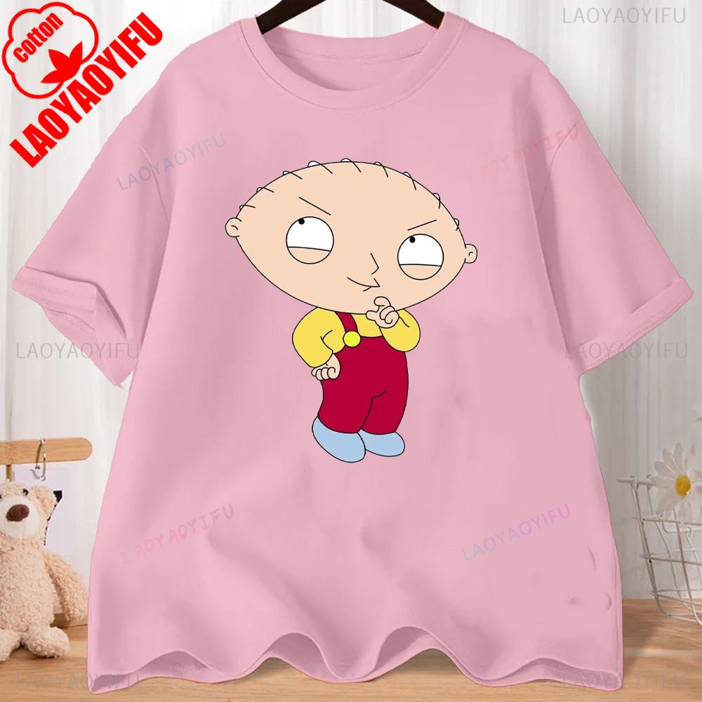 FMILY GUY Stewie Tattoo Brian Cartoon FMILY GUY Printed T-shirt for Fitness Training Jogging Outdoor Activities