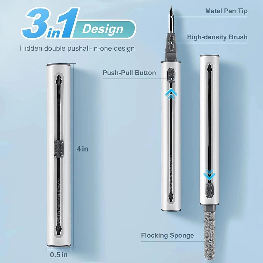 Bluetooth Earbuds Cleaner Pen Earphones Cleaner Kit For Airpods Pro 3 2 1 Headset Keyboard Phone Camera Lens Cleaning Brush