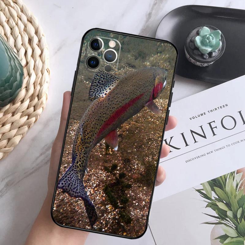 РЫБАЛКА НА ФОРЕЛЬ РЫБА Чехол для телефона Для iPhone 16 Pro 11 12 13 14 15 Pro Max Mini XS X XR 7 8 16 Plus Чехол Coque