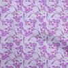 Cotton Flex Bluish Violet Fabric Asian Japanese Koi Fish Dress Material Fabric Print Fabric by The Yard 40 Inch