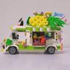 00886 Автомобильный мир, фруктовый сок, напиток, автомобиль, ананас, яблоко, грузовик с едой, 3D мини-блоки, кирпичи, строительные игрушки для детей, без коробки