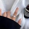 Элегантное Нежное Украшение Эластичное Подарок Регулируемое Кольцо Формы Сердца с Имитацией Жемчуга