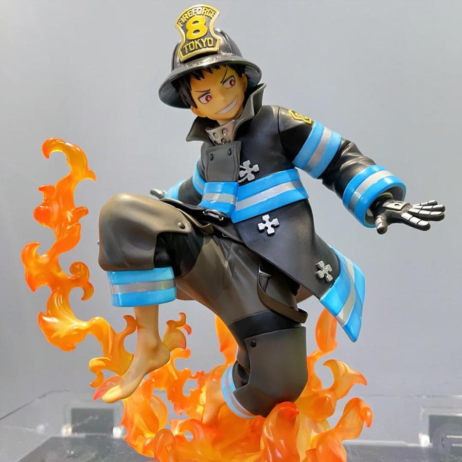 В наличии Оригинальный KOTOBUKIYA ARTFX J Fire Force Синра Кусакабе Аниме Готовая модель Игрушка Подарки Коллекция