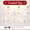 15pcs Elegant Crystal Snowflake Ornaments with 393.7inch Long Silvery Rope, Christmas Tree Acrylic Snowflake Winter Wonderland Decorations, Sparkling