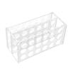 Acrylic Test Tube Rack for 17mm Tubes 18 Holes Transparent Centrifuge Tube Rack for 10ml 15ml Tube