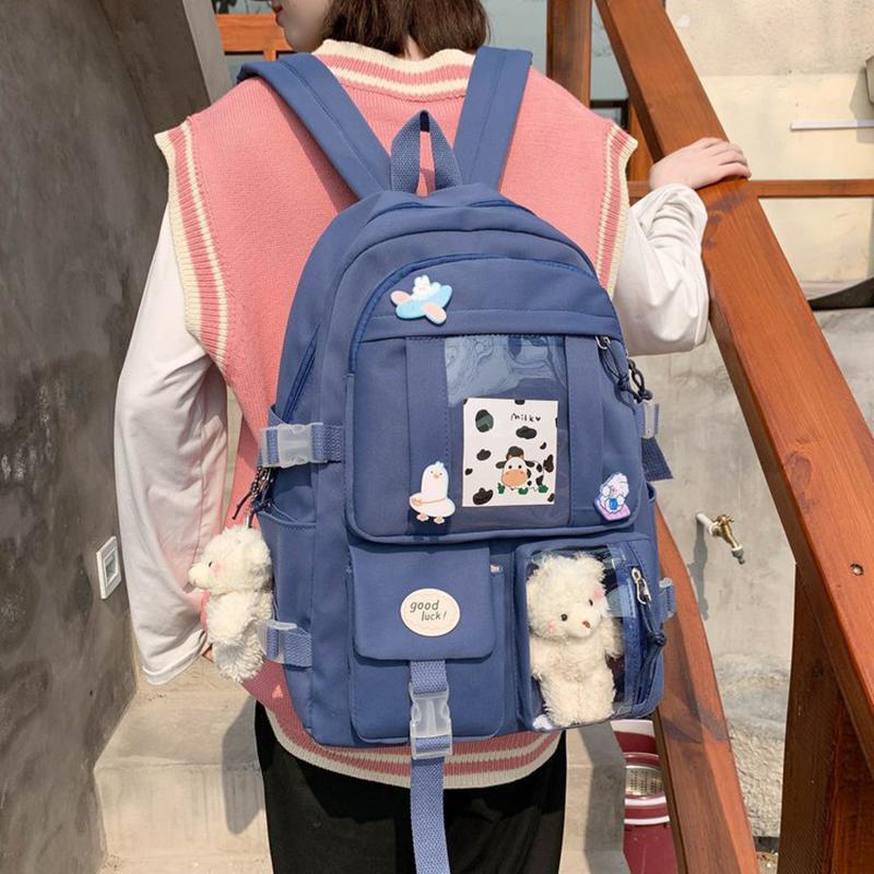 Teenagers Backpacks For Girls School Bags Women Multipocket Bag Large Capacity Backpack Mochila Feminina Kawaii Bags