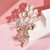 Elegant Vintage Rhinestone Flower Bouquet Brooch Pin for Women,Perfect For Scarves, Clothing Jackets, and Dresses