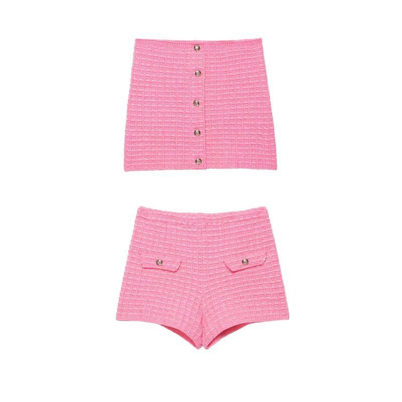 Araltay New Arrival Fashion Style Women's Clothing Fashion Versatile Minimalist Texture Tube Top Tops Stretch Shorts Two-piece Set