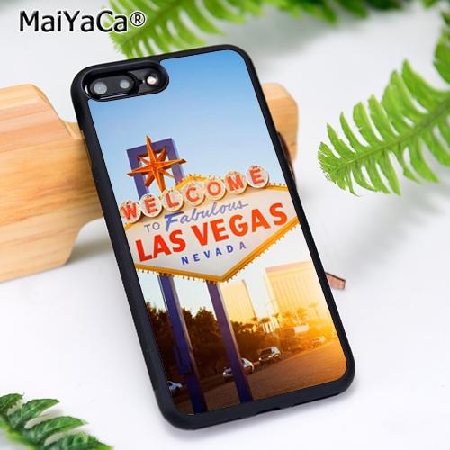 MaiYaCa Las Vegas Sign LIGHTS Nevada Phone Case For iPhone 17 Air 16 15 14  11 12 13 Pro MAX Plus coque Cover Shell