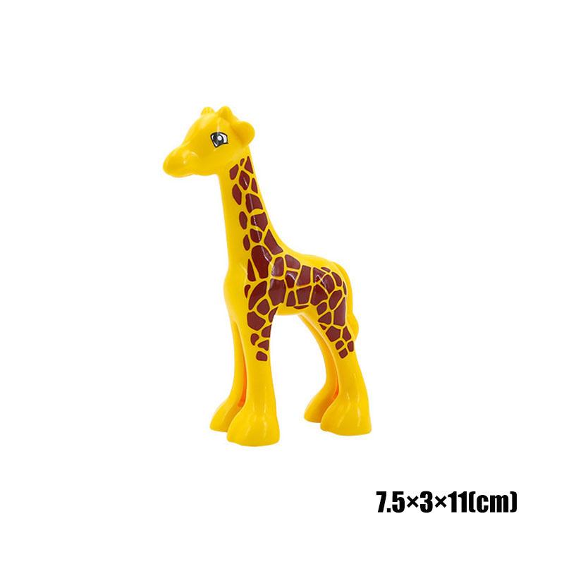 Big Size Building Blocks Animal Accessorie Compatible Duplo Rabbit Fish Bear Chicken Pig Duck Dog Cat Horse Cow Sheep Toys Gifts