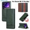 Роскошный кожаный чехол для Xiaomi Mi 17 PRO Max, ретро-кожаный откидной чехол с магнитной автозастежкой, полная защита для Xiaomi Mi17 PRO Max, чехлы для телефона
